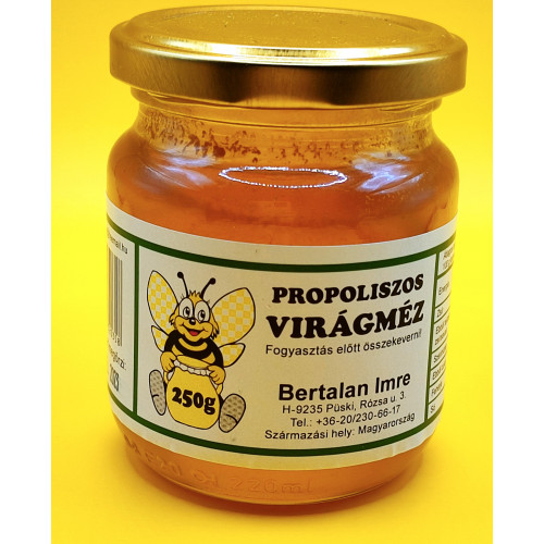 Bertalan Propoliszos virágmèz eurovital 250g