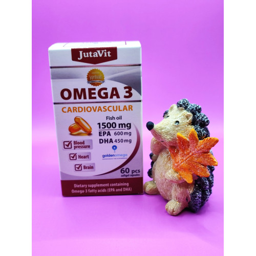 JutaVit Omega-3 Cardiovascular Halolaj 1500mg lágyzselatin kapszula 60db