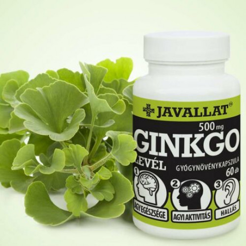 JAVALLAT®- Ginkgo levél gyógynövénykomplex kapszula 500mg 60db